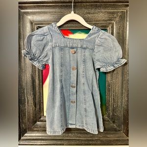 NWT Denim Puff Sleeve Dress